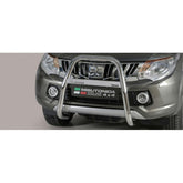 Mitsubishi L200 Series 5 2015 On - Misutonida High Front A-bar - 63mm - Stainless Finish